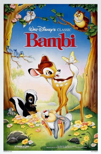 Amazon.com: Bambi Poster Movie (27 x 40 Inches - 69cm x 102cm) (1942) (Style H): Posters & Prints